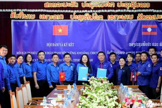 Đoàn công tác Tỉnh đoàn Nghệ An thăm, làm việc tại tỉnh Xiêng Khoảng (CHDCND Lào)