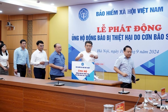 Bảo hiểm xã hội Việt Nam phát động ủng hộ đồng bào bị thiệt hại do cơn bão số 3 gây ra