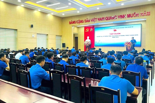 Nâng cao nghiệp vụ cho 250 cán bộ đoàn khối Doanh nghiệp Nghệ An