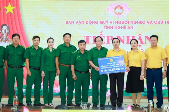 Mặt trận Tổ quốc tỉnh Nghệ An tiếp nhận hơn 40,5 tỷ đồng ủng hộ đồng bào miền Bắc bị thiệt hại do bão số 3