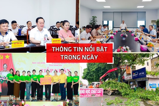 Nghệ An: Thông tin nổi bật ngày 16/9