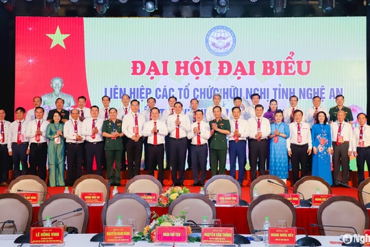 Khai mạc trọng thể Đại hội đại biểu Liên hiệp Các tổ chức hữu nghị tỉnh Nghệ An lần thứ VI, nhiệm kỳ 2024-2029