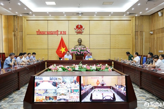 Lãnh đạo tỉnh Nghệ An chỉ đạo các phương án ứng phó mưa lũ