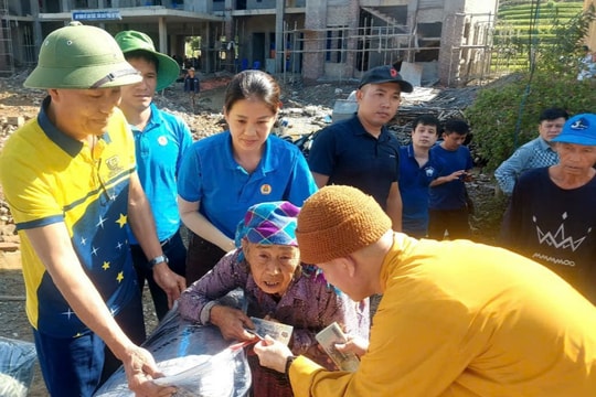 Xã Sơn Hải, chùa Yên Thái (Quỳnh Lưu) ủng hộ người dân vùng lũ miền Bắc hơn 500 triệu đồng