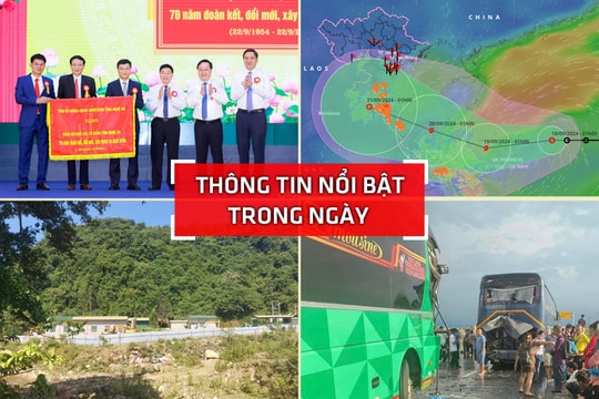 Nghệ An: Thông tin nổi bật ngày 18/9