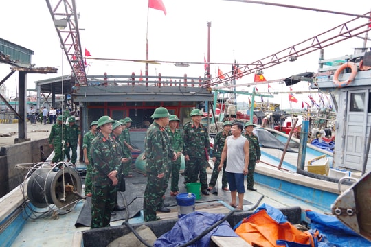 Bộ Chỉ huy Quân sự tỉnh Nghệ An triển khai ứng phó hoàn lưu bão số 4