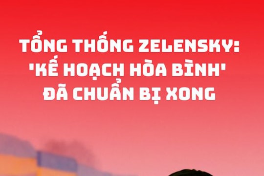 Tổng thống Zelensky: 'Kế hoạch hòa bình' đã chuẩn bị xong