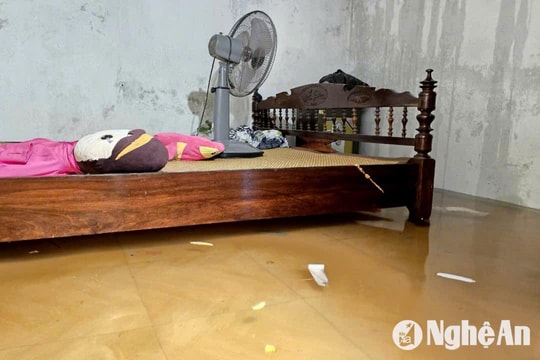 Ngập sâu ở nhiều khu vực phường Bến Thủy, TP Vinh