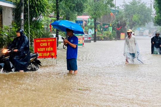 Mưa lớn ở tỉnh Nghệ An giảm dần từ ngày 24/9