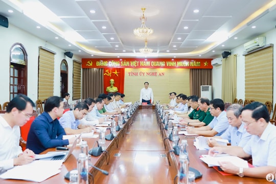 Tiểu ban Tuyên truyền Đại hội đại biểu Đảng bộ tỉnh Nghệ An lần thứ XX họp phiên thứ nhất