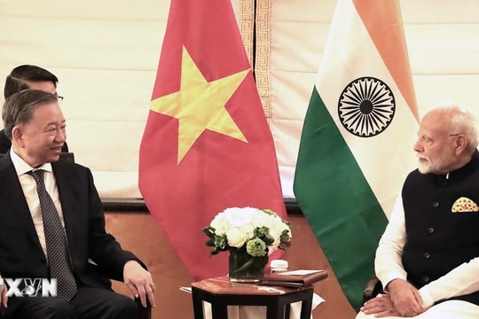 Tổng Bí thư, Chủ tịch nước Tô Lâm tiếp Thủ tướng Ấn Độ Narendra Modi