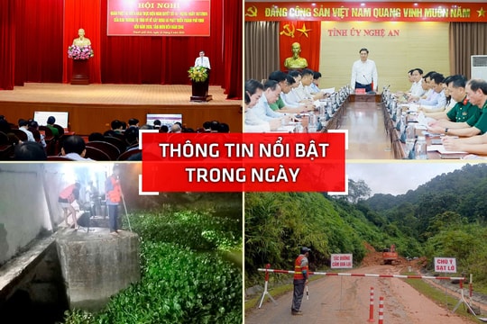 Nghệ An: Thông tin nổi bật 24/9