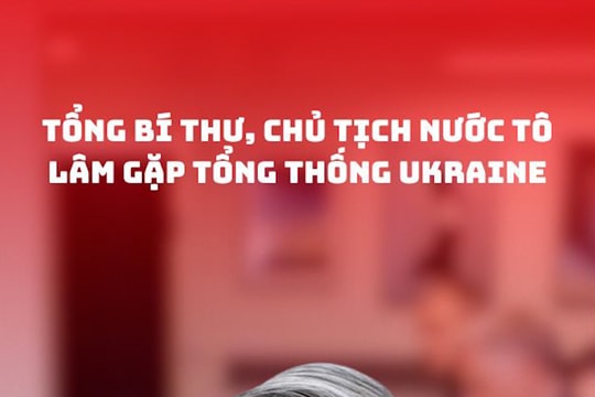 Tổng Bí thư, Chủ tịch nước Tô Lâm gặp Tổng thống Ukraine