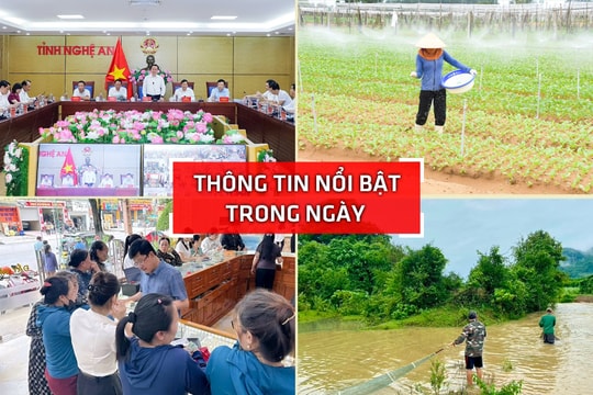 Nghệ An: Thông tin nổi bật ngày 25/9