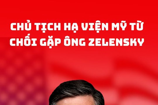 Chủ tịch Hạ viện Mỹ từ chối gặp ông Zelensky