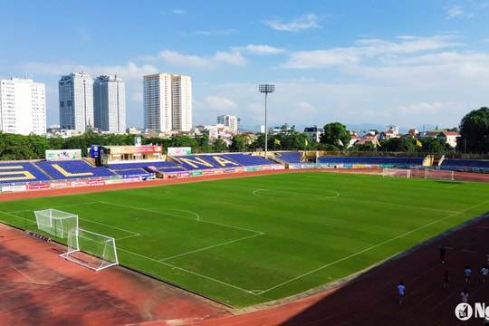 Sân Vinh sẵn sàng cho trận derby xứ Nghệ vào ngày 29/9