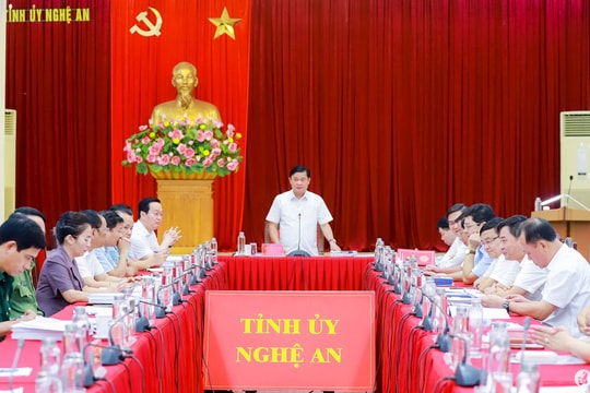 Ban Thường vụ Tỉnh ủy Nghệ An họp phiên thường kỳ tháng 9/2024