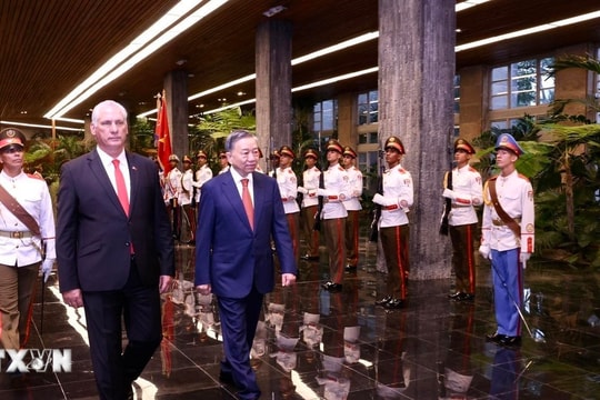 Lễ đón chính thức Tổng Bí thư, Chủ tịch nước Tô Lâm tại Cuba diễn ra trọng thể
