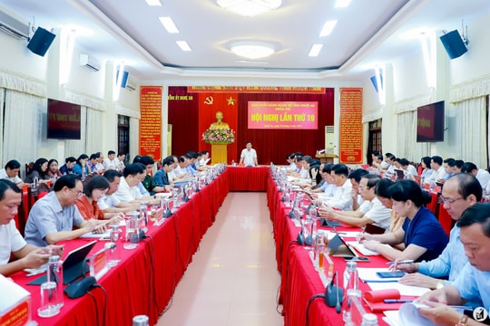 Ban Chấp hành Đảng bộ tỉnh Nghệ An tổ chức Hội nghị lần thứ 19