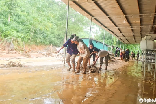 Ngổn ngang điểm trường ở Tương Dương sau lũ quét
