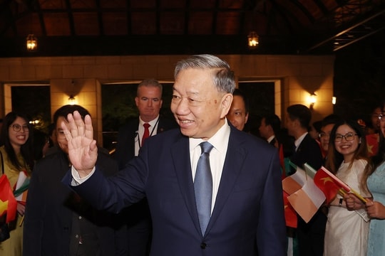 Tổng Bí thư, Chủ tịch nước Tô Lâm đến Dublin, bắt đầu thăm Ireland