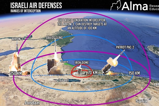 Israel đã xây dựng hệ thống phòng thủ trên không nhiều lớp như thế nào?
