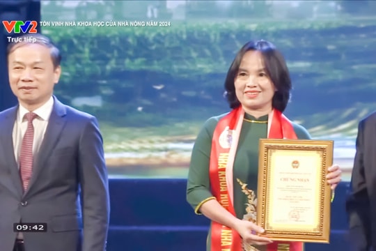 Nghệ An có 1 cá nhân được vinh danh 'Nhà khoa học của nhà nông'