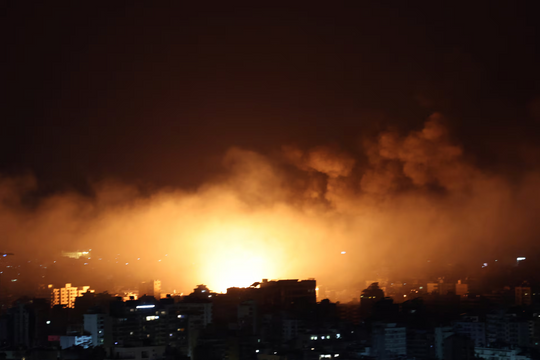 Israel không kích trung tâm Thủ đô Liban