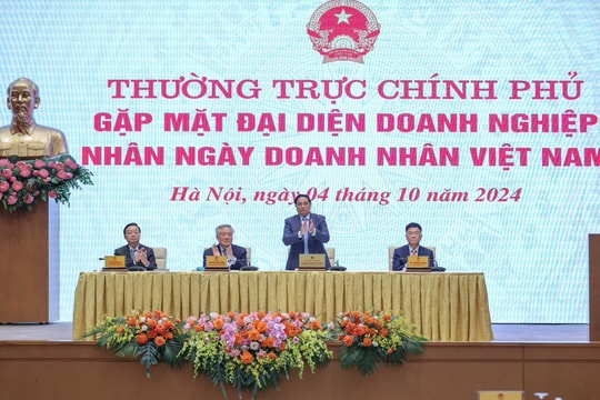 Thường trực Chính phủ gặp mặt đại diện doanh nghiệp