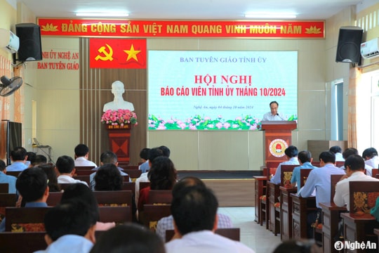 Ban Tuyên giáo Tỉnh ủy Nghệ An quán triệt việc tuyên truyền các chủ trương mới của Trung ương và của tỉnh