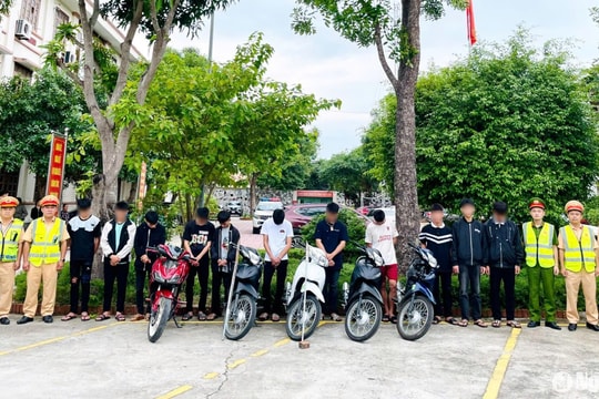 Bắt giữ 14 thanh, thiếu niên gây rối trật tự công cộng trên địa bàn huyện Nghi Lộc
