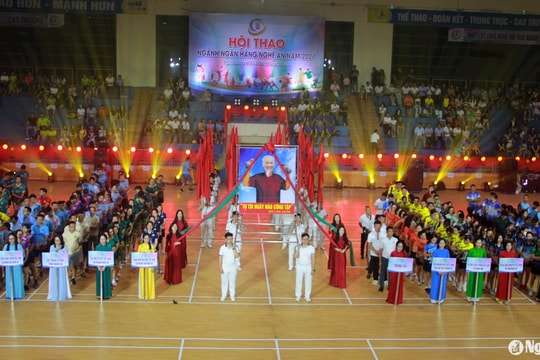 Khai mạc Hội thao ngành ngân hàng Nghệ An năm 2024