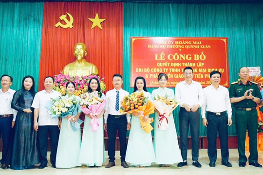 TX Hoàng Mai thành lập được 8 chi bộ đảng trong doanh nghiệp tư nhân