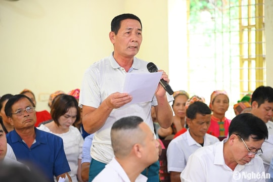 Cử tri Tương Dương đề nghị giải quyết dứt điểm những vướng mắc liên quan Thủy điện Khe Bố