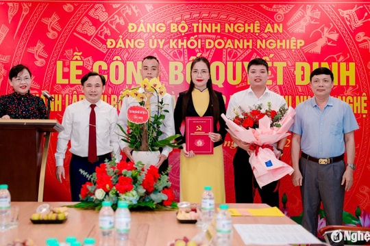 Thành lập thêm tổ chức đảng trong doanh nghiệp ở Nghệ An