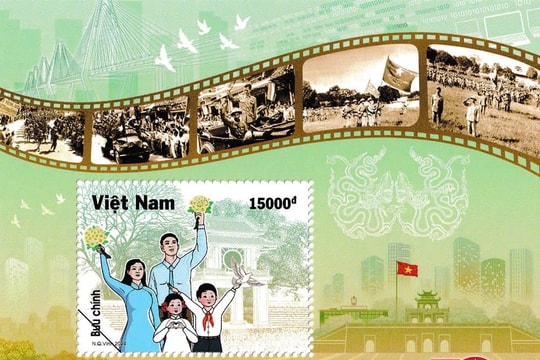 Phát hành bộ tem 'Chào mừng 70 năm Ngày Giải phóng Thủ đô (10/10/1954 - 10/10/2024)'