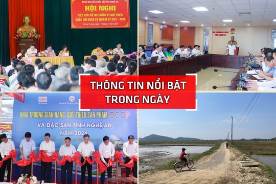 Nghệ An: Thông tin nổi bật ngày 11/10