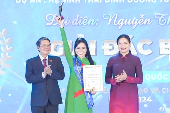 Nghệ An đạt giải Đặc biệt tại Cuộc thi “Phụ nữ khởi nghiệp sáng tạo và chuyển đổi xanh” toàn quốc năm 2024