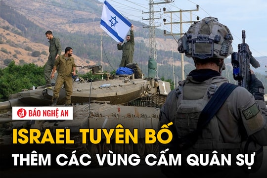 Israel tuyên bố thêm các vùng cấm quân sự