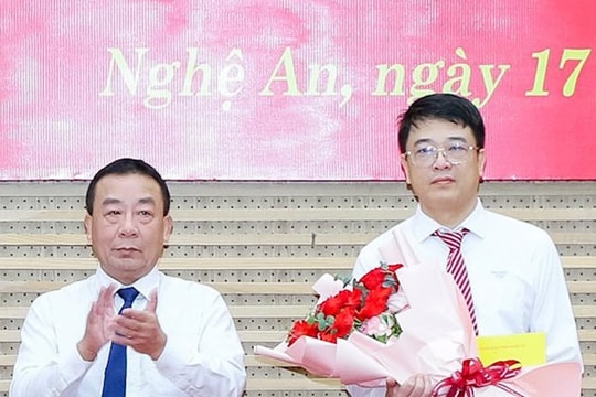 Bổ nhiệm ông Đoàn Văn Đại giữ chức vụ Phó Giám đốc Sở Xây dựng tỉnh Nghệ An