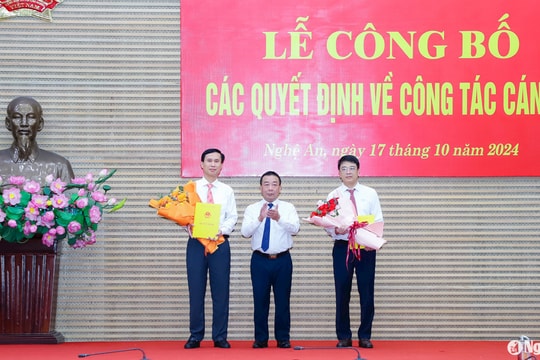 Ông Nguyễn Duy Nhật giữ chức vụ Phó Giám đốc Sở Tài nguyên và Môi trường Nghệ An