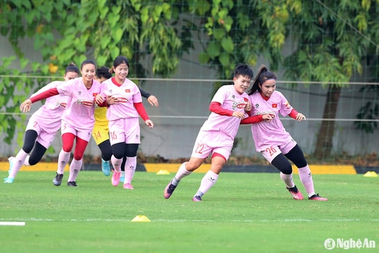 Đội tuyển nữ Việt Nam sẵn sàng lên đường sang Trung Quốc dự giải giao hữu