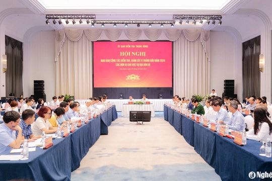 Lãnh đạo tỉnh Nghệ An dự hội nghị giao ban công tác kiểm tra, giám sát 9 tháng đầu năm 2024