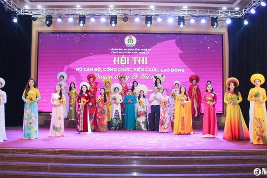 Hội thi 'Nữ cán bộ, công chức, viên chức duyên dáng và tài năng' năm 2024