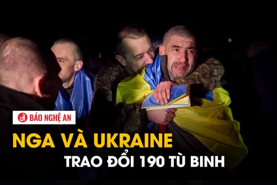Nga và Ukraine trao đổi 190 tù binh‏