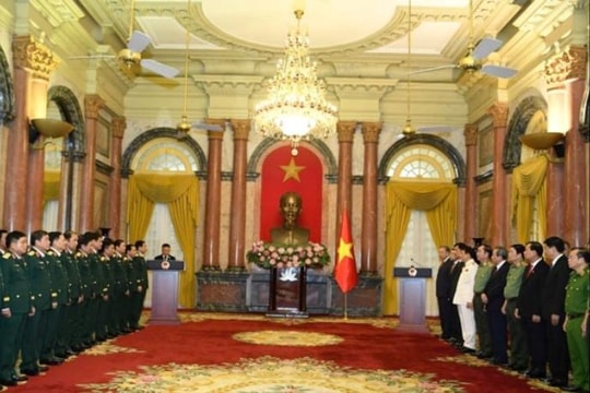 Tổng Bí thư, Chủ tịch nước Tô Lâm trao quyết định thăng quân hàm 2 Đại tướng