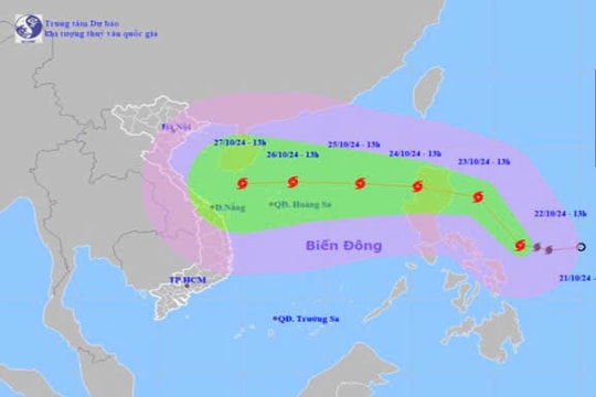 Tin bão gần Biển Đông (cơn bão TRAMI)