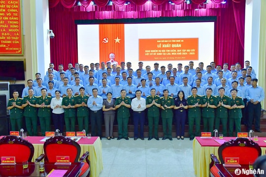 Nghệ An xuất quân thực hiện nhiệm vụ tìm kiếm, quy tập hài cốt liệt sĩ mùa khô 2024 - 2025