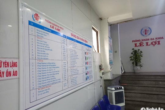 Có dấu hiệu không minh bạch ở Phòng khám Đa khoa Lê Lợi tại TP. Vinh?