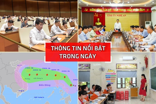 Nghệ An: Thông tin nổi bật ngày 22/10